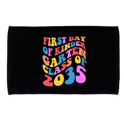 First Day Of Kindergarten Class Of 2035 Colorful Microfiber Hand Towel