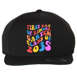 First Day Of Kindergarten Class Of 2035 Colorful Wool Snapback Cap