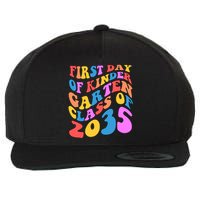 First Day Of Kindergarten Class Of 2035 Colorful Wool Snapback Cap