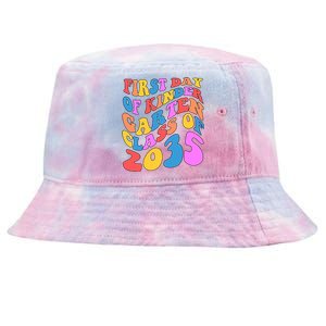 First Day Of Kindergarten Class Of 2035 Colorful Tie-Dyed Bucket Hat