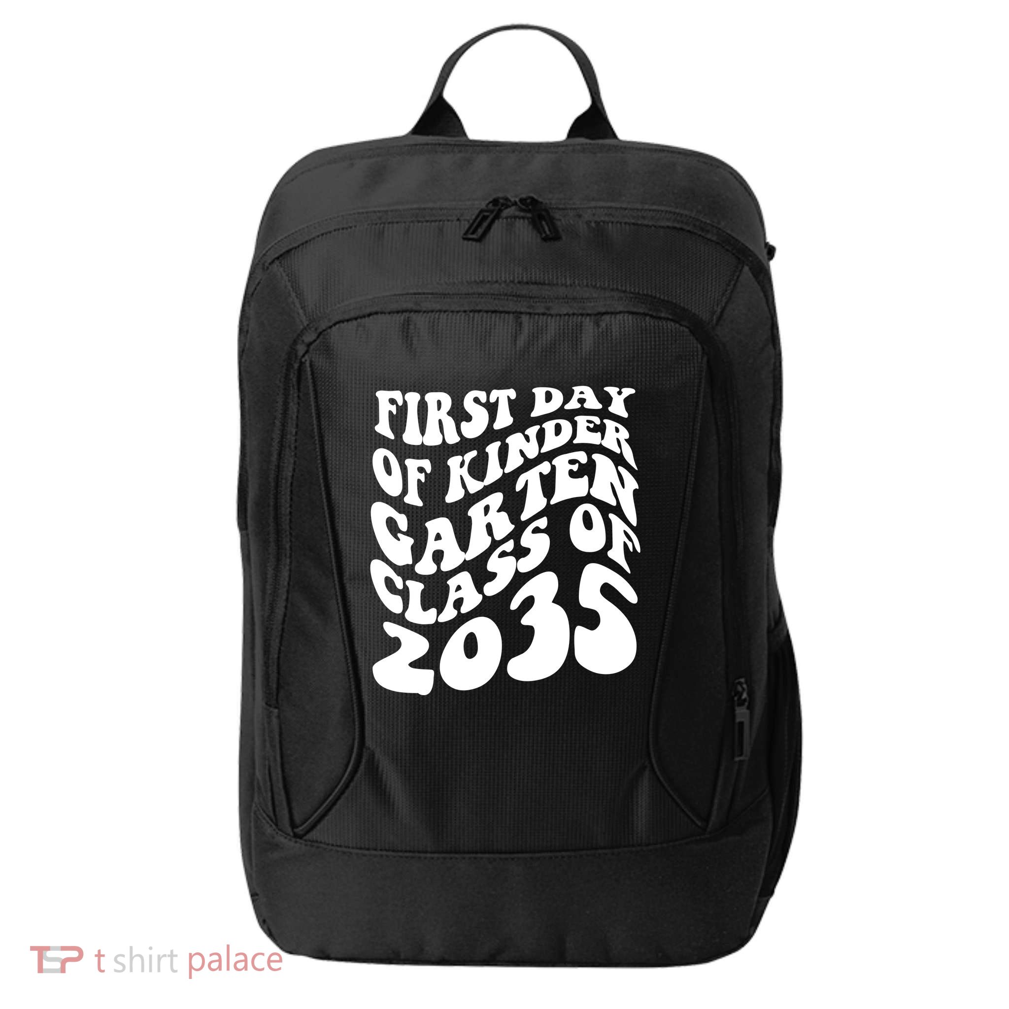 First Day Of Kindergarten Class Of 2035 Retro City Backpack