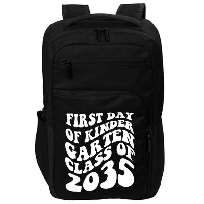 First Day Of Kindergarten Class Of 2035 Retro Impact Tech Backpack