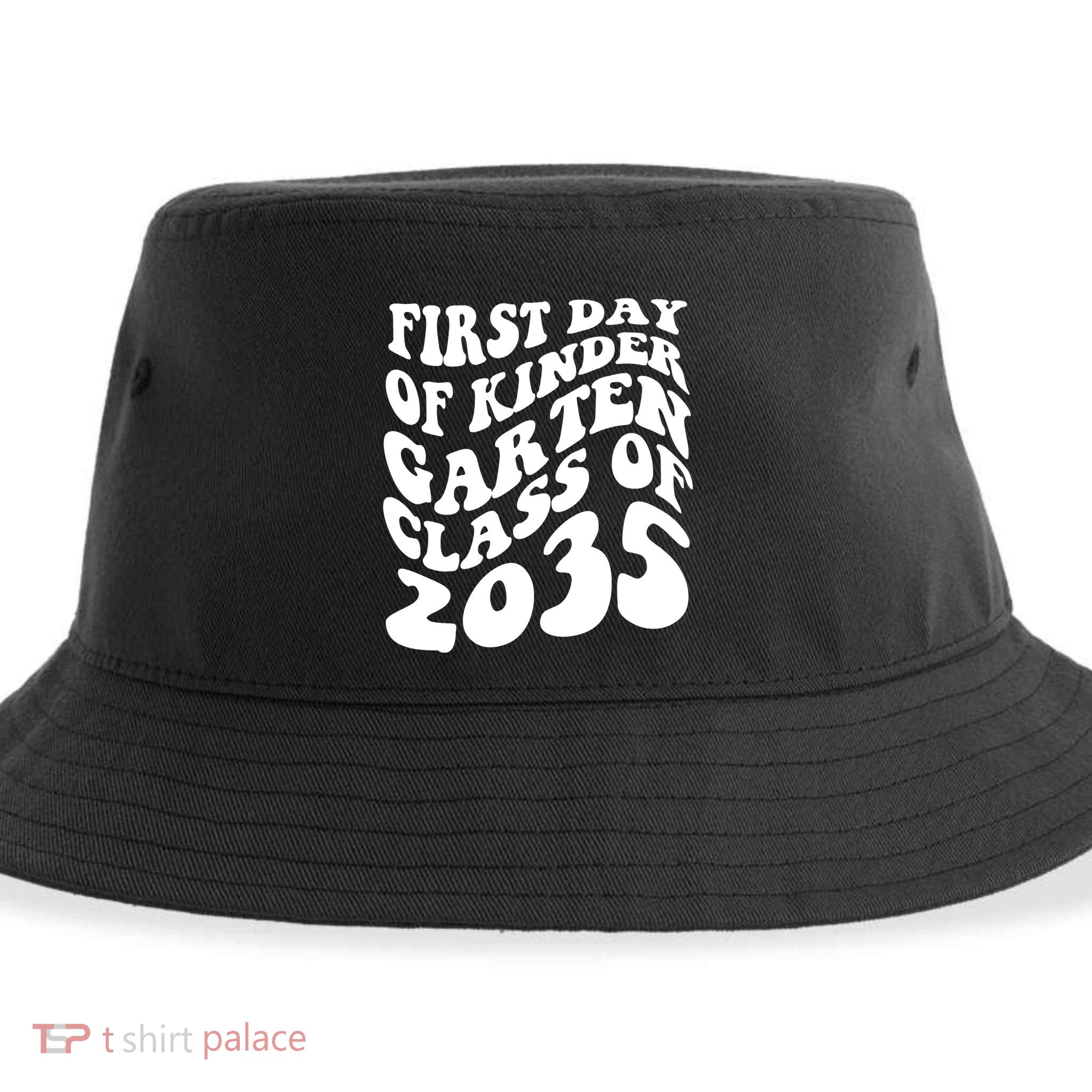 First Day Of Kindergarten Class Of 2035 Retro Sustainable Bucket Hat