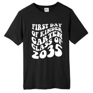 First Day Of Kindergarten Class Of 2035 Retro Tall Fusion ChromaSoft Performance T-Shirt