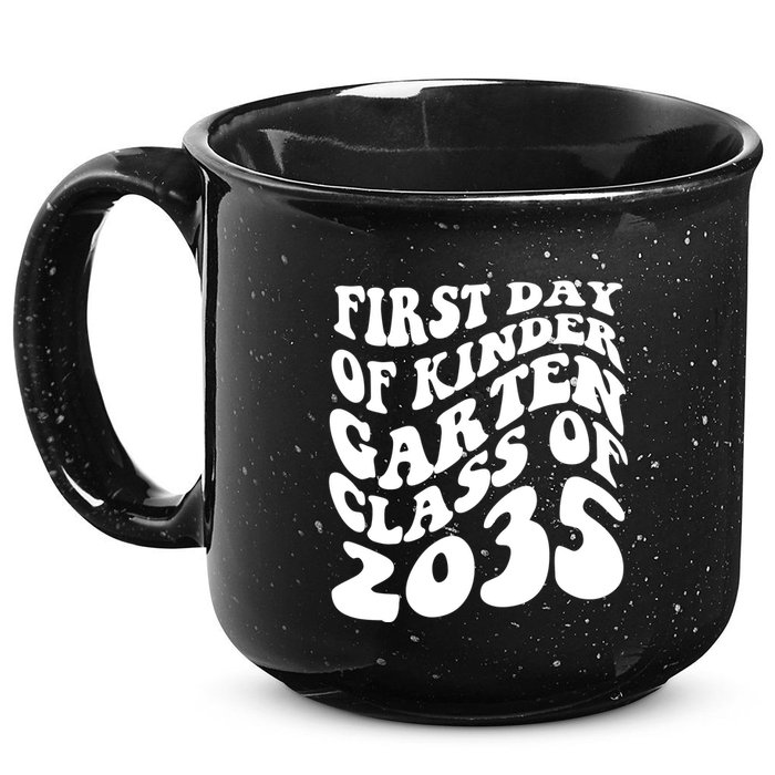 First Day Of Kindergarten Class Of 2035 Retro 15oz Campfire Ceramic Mug