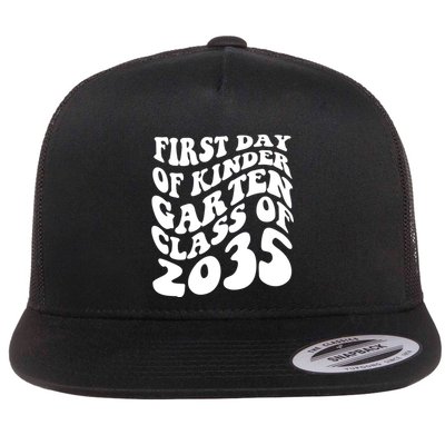 First Day Of Kindergarten Class Of 2035 Retro Flatbill Hat