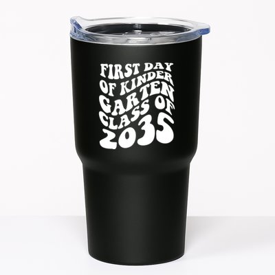 First Day Of Kindergarten Class Of 2035 Retro Tumbler