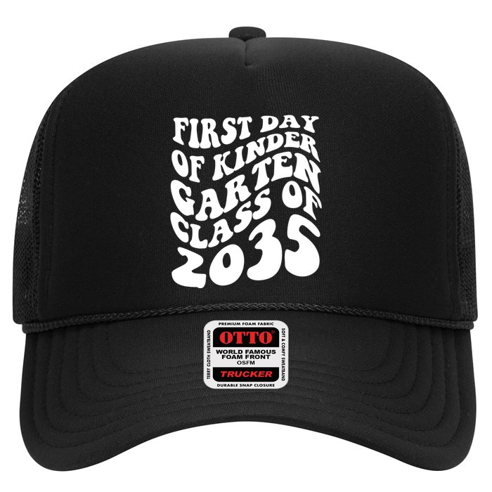 First Day Of Kindergarten Class Of 2035 Retro Trucker Hat