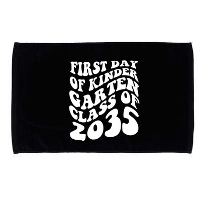 First Day Of Kindergarten Class Of 2035 Retro Microfiber Hand Towel