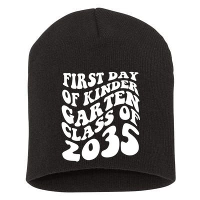 First Day Of Kindergarten Class Of 2035 Retro Short Acrylic Beanie
