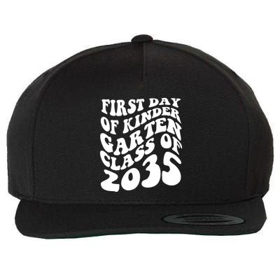 First Day Of Kindergarten Class Of 2035 Retro Wool Snapback Cap