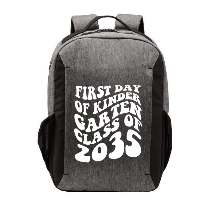 First Day Of Kindergarten Class Of 2035 Retro Vector Backpack