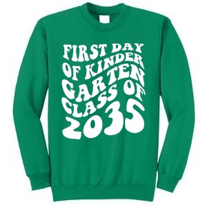 First Day Of Kindergarten Class Of 2035 Retro Sweatshirt