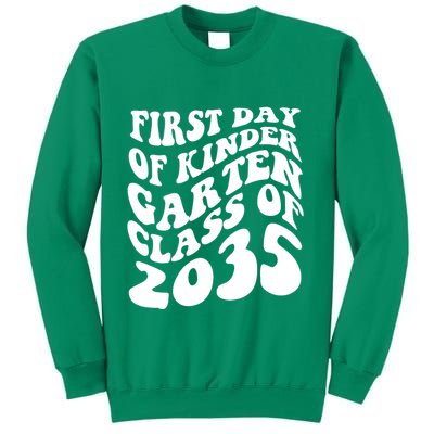 First Day Of Kindergarten Class Of 2035 Retro Sweatshirt