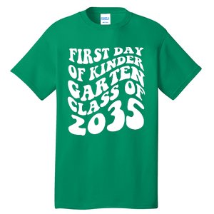 First Day Of Kindergarten Class Of 2035 Retro Tall T-Shirt