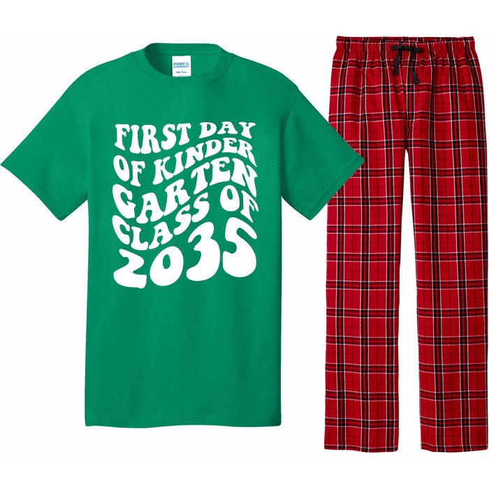 First Day Of Kindergarten Class Of 2035 Retro Pajama Set