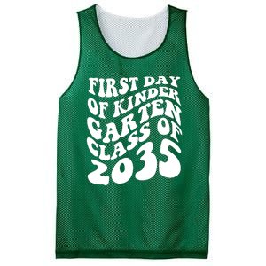 First Day Of Kindergarten Class Of 2035 Retro Mesh Reversible Basketball Jersey Tank