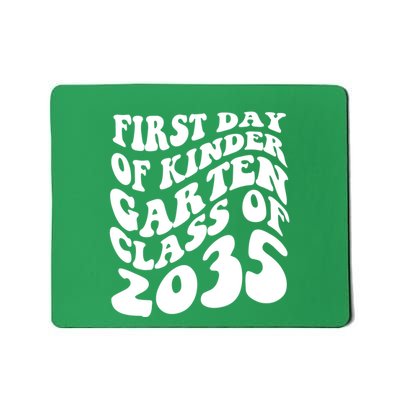 First Day Of Kindergarten Class Of 2035 Retro Mousepad