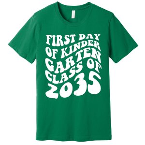 First Day Of Kindergarten Class Of 2035 Retro Premium T-Shirt