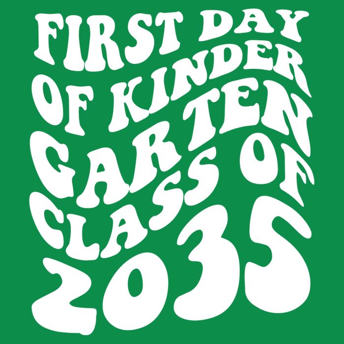 First Day Of Kindergarten Class Of 2035 Retro Premium T-Shirt