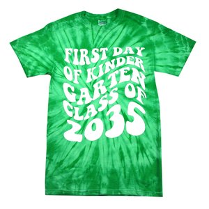 First Day Of Kindergarten Class Of 2035 Retro Tie-Dye T-Shirt