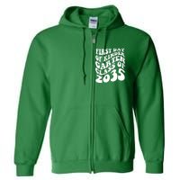 First Day Of Kindergarten Class Of 2035 Retro Full Zip Hoodie