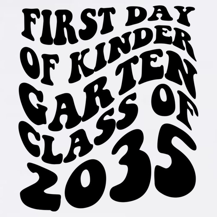 First Day Of Kindergarten Class Of 2035 Retro Garment-Dyed Sweatshirt