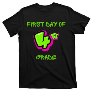 First Day Of 4th Grade Back To School T-Shirt