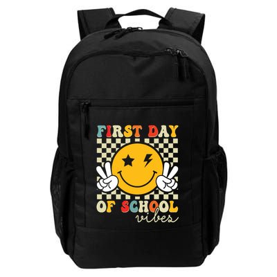 First Day Of School Vibes Back To School Teachers Students Daily Commute Backpack