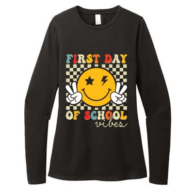 First Day Of School Vibes Back To School Teachers Students Womens CVC Long Sleeve Shirt