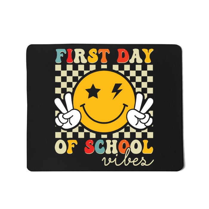 First Day Of School Vibes Back To School Teachers Students Mousepad