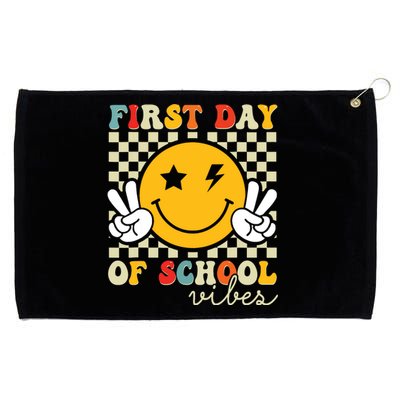 First Day Of School Vibes Back To School Teachers Students Grommeted Golf Towel