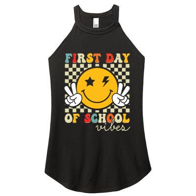 First Day Of School Vibes Back To School Teachers Students Women's Perfect Tri Rocker Tank