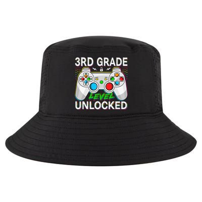 First Day Of 3rd Grade Level Unlocked School Gamer Kids Cool Comfort Performance Bucket Hat