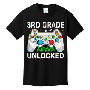 First Day Of 3rd Grade Level Unlocked School Gamer Kids Kids T-Shirt