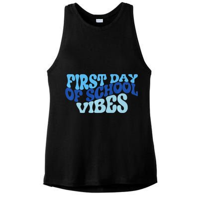 First Day Of School Vibes Ladies PosiCharge Tri-Blend Wicking Tank