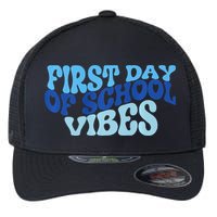 First Day Of School Vibes Flexfit Unipanel Trucker Cap