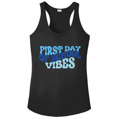 First Day Of School Vibes Ladies PosiCharge Competitor Racerback Tank