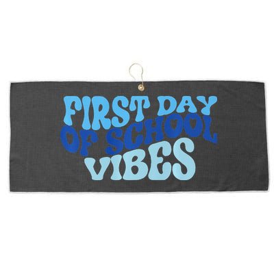 First Day Of School Vibes Large Microfiber Waffle Golf Towel