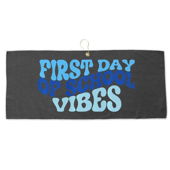 First Day Of School Vibes Large Microfiber Waffle Golf Towel