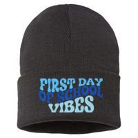 First Day Of School Vibes Sustainable Knit Beanie