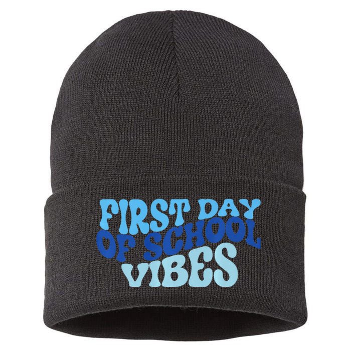 First Day Of School Vibes Sustainable Knit Beanie