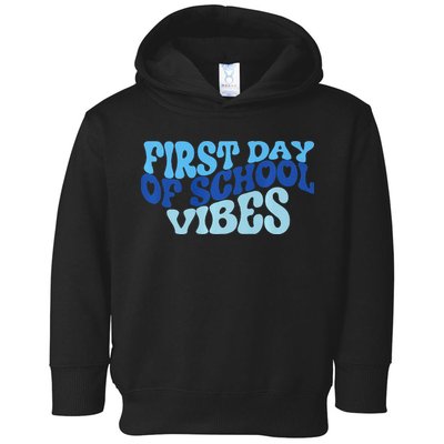First Day Of School Vibes Toddler Hoodie