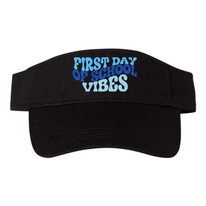 First Day Of School Vibes Valucap Bio-Washed Visor