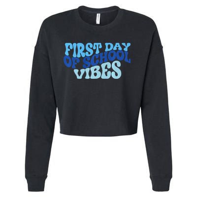 First Day Of School Vibes Cropped Pullover Crew