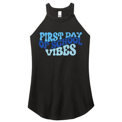 First Day Of School Vibes Women's Perfect Tri Rocker Tank