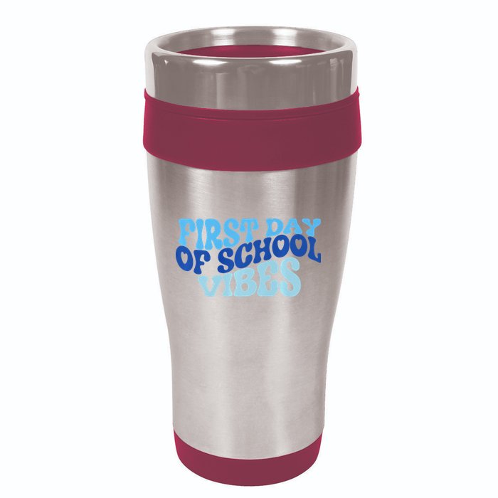 First Day Of School Vibes 16oz Travel Tumbler