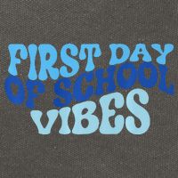 First Day Of School Vibes Cotton Canvas Backpack