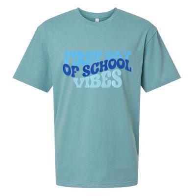 First Day Of School Vibes Sueded Cloud Jersey T-Shirt