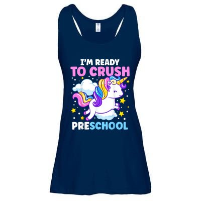 First Day Of PreK Im Ready To Crush Preschool Unicorn Kids Ladies Essential Flowy Tank